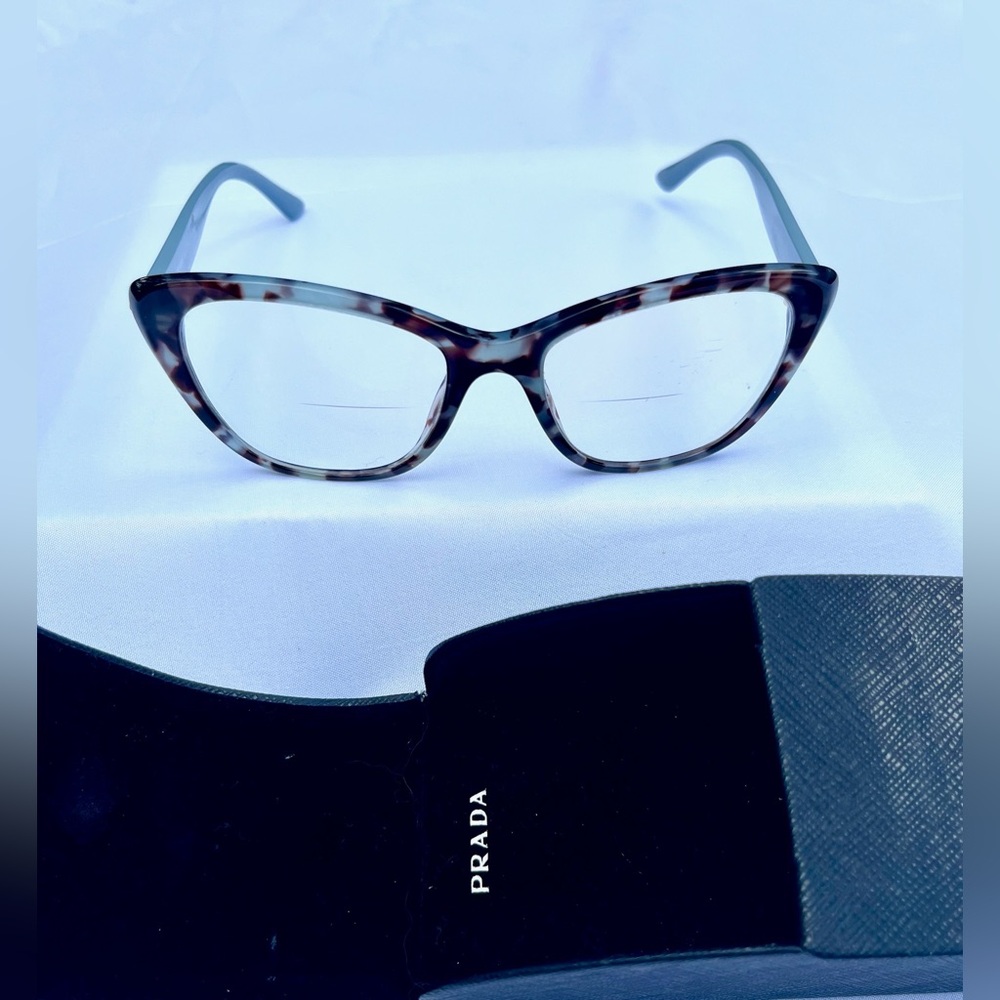 Prada 0PR 05WV Women's Blue and Tortoiseshell Glasses, Case Included - Picture 5 of 5